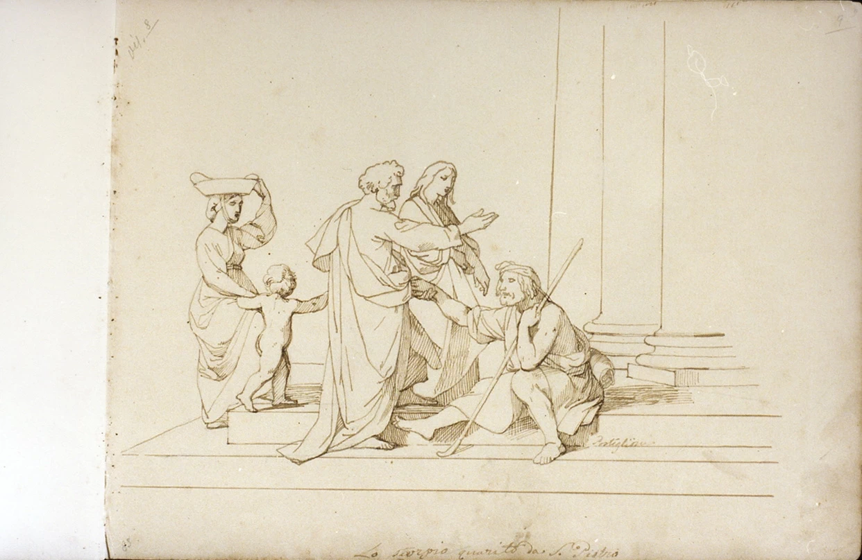 Studio per San Pietro guarisce lo storpio - Museo Nazionale di san Martino, Napoli